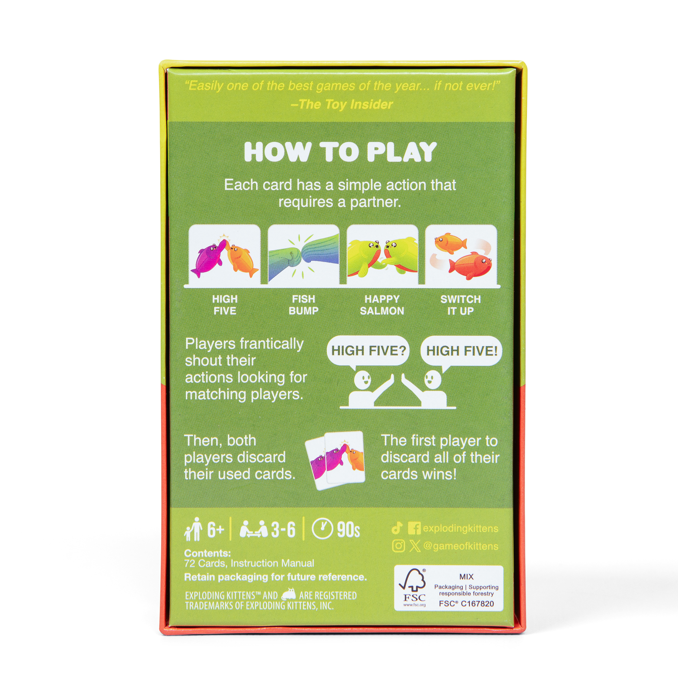 Exploding Kittens Happy Salmon Card Game, 3-6 Players photo 6