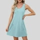 thumbnail image 2 of Vestido sin mangas con cuello en V para mujer, estilo informal y holgado con bolsillos, tejido de poliéster, tallas S-XXL, para playa/fiesta, 2 of 5