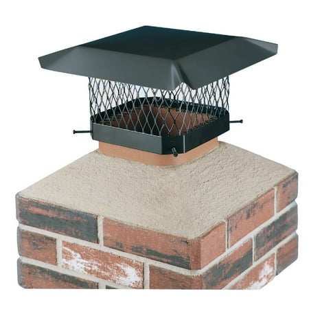

Shelter 9 In. x 9 In. Black Galvanized Steel Chimney Cap