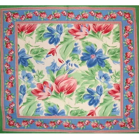 Floral Brush Cotton Table Napkin 18" X 18" Multi Color