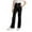 Black, variant on fatyb Pants for Boys Girls High Waist Straight Leg Pants Casual School Uniform Sweatpants with Pockets