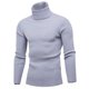 thumbnail image 1 of Suéter de cuello alto de moda con base de tiras verticales Suéter de cuello alto informal popular Suéter de gran tamaño para correr para hombres Cantidad, 1 of 6
