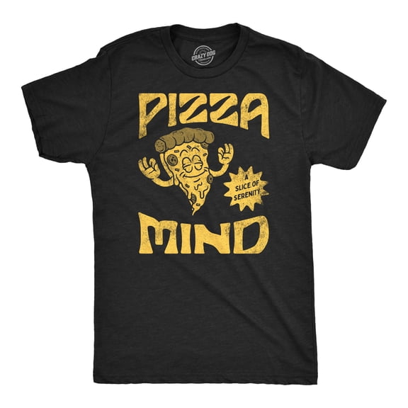 Mens Funny T Shirts Pizza Mind Sarcastic Food Graphic Tee for Men Graphic Tees