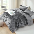 Comfort Spaces Cozy 3Piece King Comforter Sets Luxe Velvet All Season