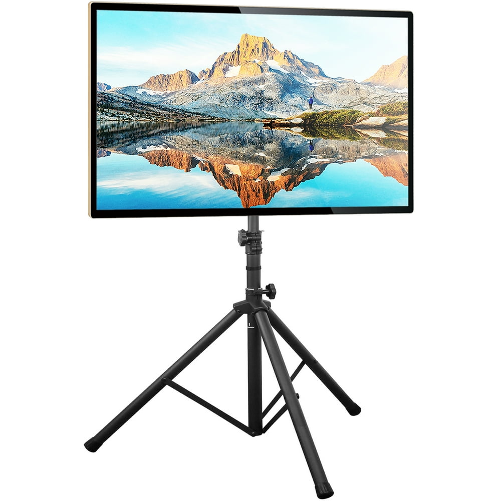 Modern Black Tripod TV Stand with Metal Mount for TVs up to 70 ...