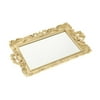 Modern Mirrored Vanity Display Tray Makeup Mirror Case Ornate Jewelry Cosmetic Organizer Wedding Decor