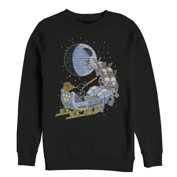 Men's Star Wars Darth Vader Starry Sleigh Sweatshirt Black Medium