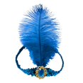 thumbnail image 2 of YVNAURA Sequin Flapper Headband for Women 1920s Great Gatsby Rhinestone Crystal Headpiece Vintage Roaring 20s Hair Accessory for Costume Party Prom Halloween One Size, Blue,One Size, 2 of 4
