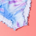 thumbnail image 6 of Penkiiy Toddler Girls Kids Swimsuit Sling Tie-Dye Print Beach Cute Bikini SuitGirls Bikini Swimsuits 4-16 Clearance Blue 6-7 Years, 6 of 9