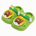 thumbnail image 3 of KPOPLK Toddler Slides Slipper Boys & Girls Slide Sandals for Kids Flip Flops Comfy Shower Slippers Quick Drying Pool Beach Garden Shoes Size 9,Green, 3 of 5