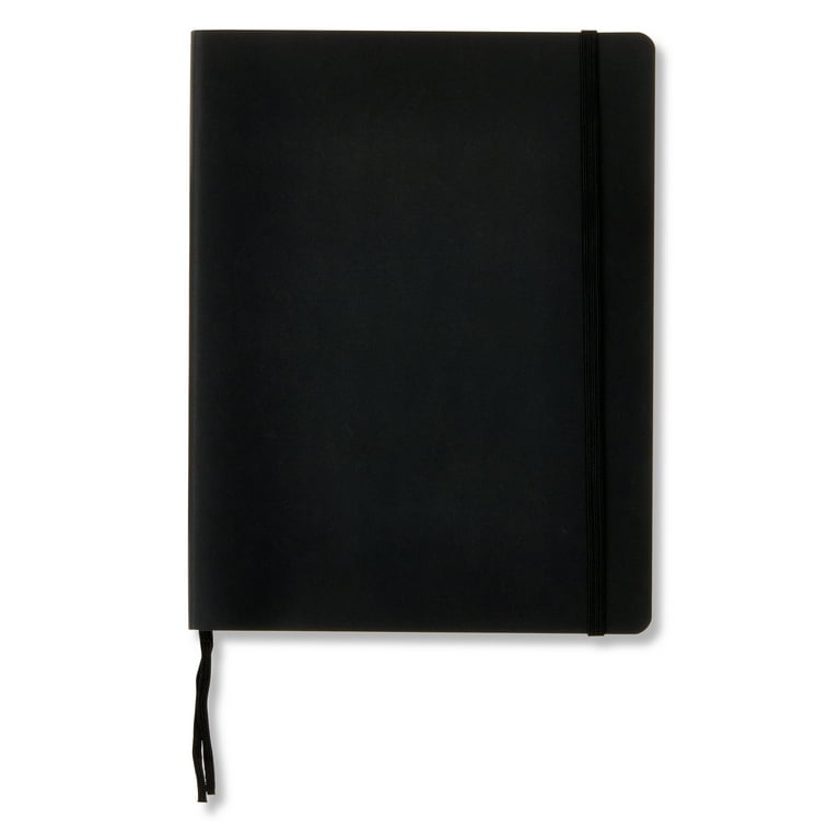Pen+gear Simulated Leather Journal, Black, 7.5 inch x 9.75 inch, 192 Ruled Pages Pen+gear Simulated Leather Journal, Black, 7.5 inch x 9.75 inch, 192 Ruled Pages