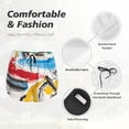 thumbnail image 6 of Lsque Colorful Abstract Bumper Cars Printed Women's Running Shorts with Liner Pockets,Elastic Quick Dry Workout Athletic Gym Yoga Shorts,Womens High Waist Shorts-Large, 6 of 9