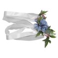 thumbnail image 5 of Decoraciones De Pasillo De Boda JAAS Flores Artificiales Reutilizables Azul Lago, 5 of 5