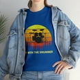 thumbnail image 2 of I'm With The Drummer For Girlfriend Wife Drum Drumming Band T-Shirt, 2 of 2