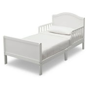 Delta Children Bennett Wood Toddler Bed - Greenguard Gold Certified, Bianca White