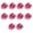 Pink, variant on 10 Pieces Heart Mirrored Lipstick Cases Practical Lip Balm Container Small Cosmetic Bottles For Creams And Serums
