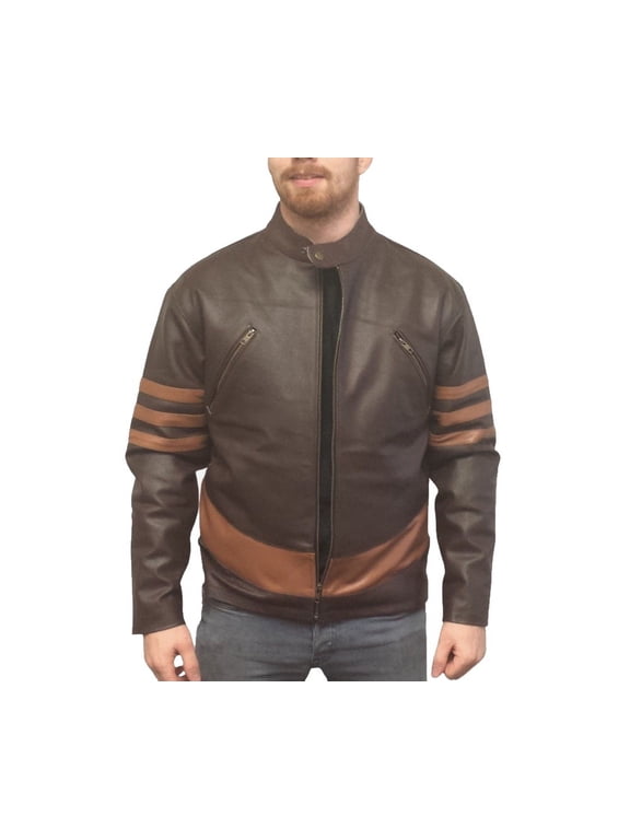 Wolverine Faux Leather Jacket X-Men Movie Logan Costume Hugh Jackman Origins