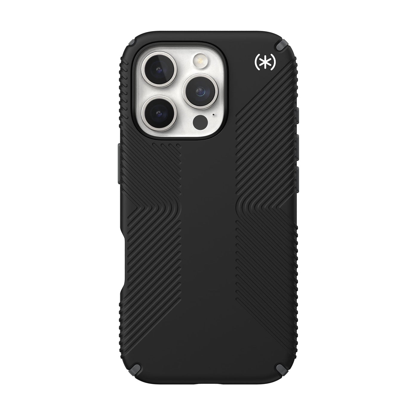 Speck Presidio2 Grip MagSafe for Apple iPhone 16 Pro Case, Black/Slate Grey