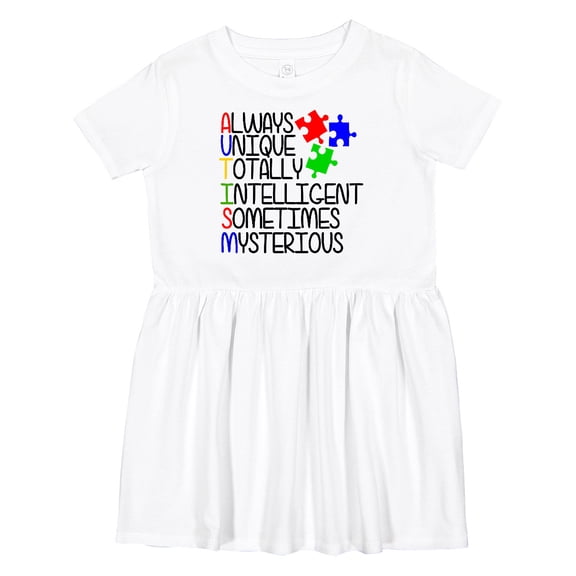Inktastic Autism Awareness Acronym Girls Toddler Dress