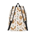 thumbnail image 2 of Picia Squirrel And Leaves Printed Canvas Daypack - Stylish and Durable Vintage Compact Backpack - Class, Work, Travel, or Laptop Bookbag,Organized Compartments-Medium, 2 of 5