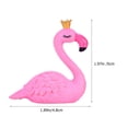 thumbnail image 2 of Zehuanyu  6 Pcs Mini Stuff Flamingo Statue Small Flamingos Tiny Ducks Pink, 2 of 8