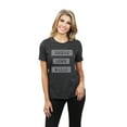 thumbnail image 2 of Thread Tank Break Down Walls Women's Relaxed Crewneck T-Shirt Tee Charcoal X-Large, 2 of 4