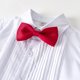 thumbnail image 4 of Odeerbi Niñas 4 Piezas Preppy Vestido de Manga Corta Camisa de Vestido y Pendiente Falda Conjunto Uniforme Escolar Con Corbata, 4 of 5