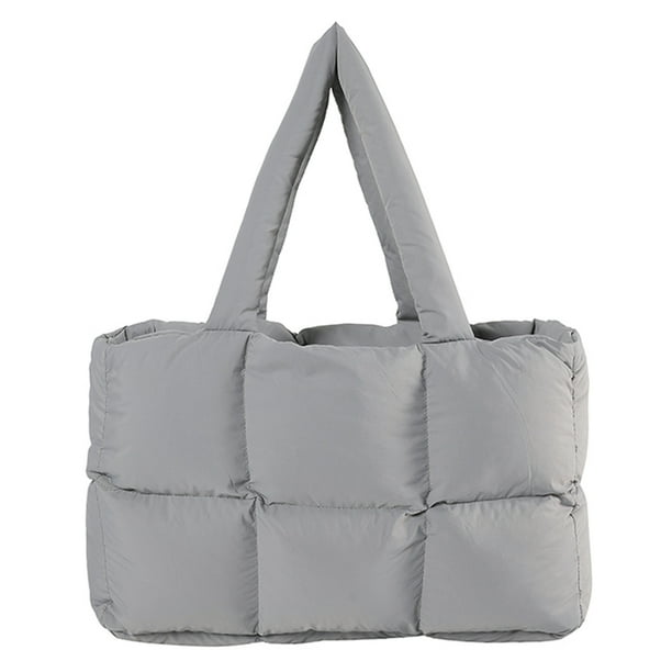 Bolso Nube para Mujer Mano Suave Acolchado Color Sólido Informal