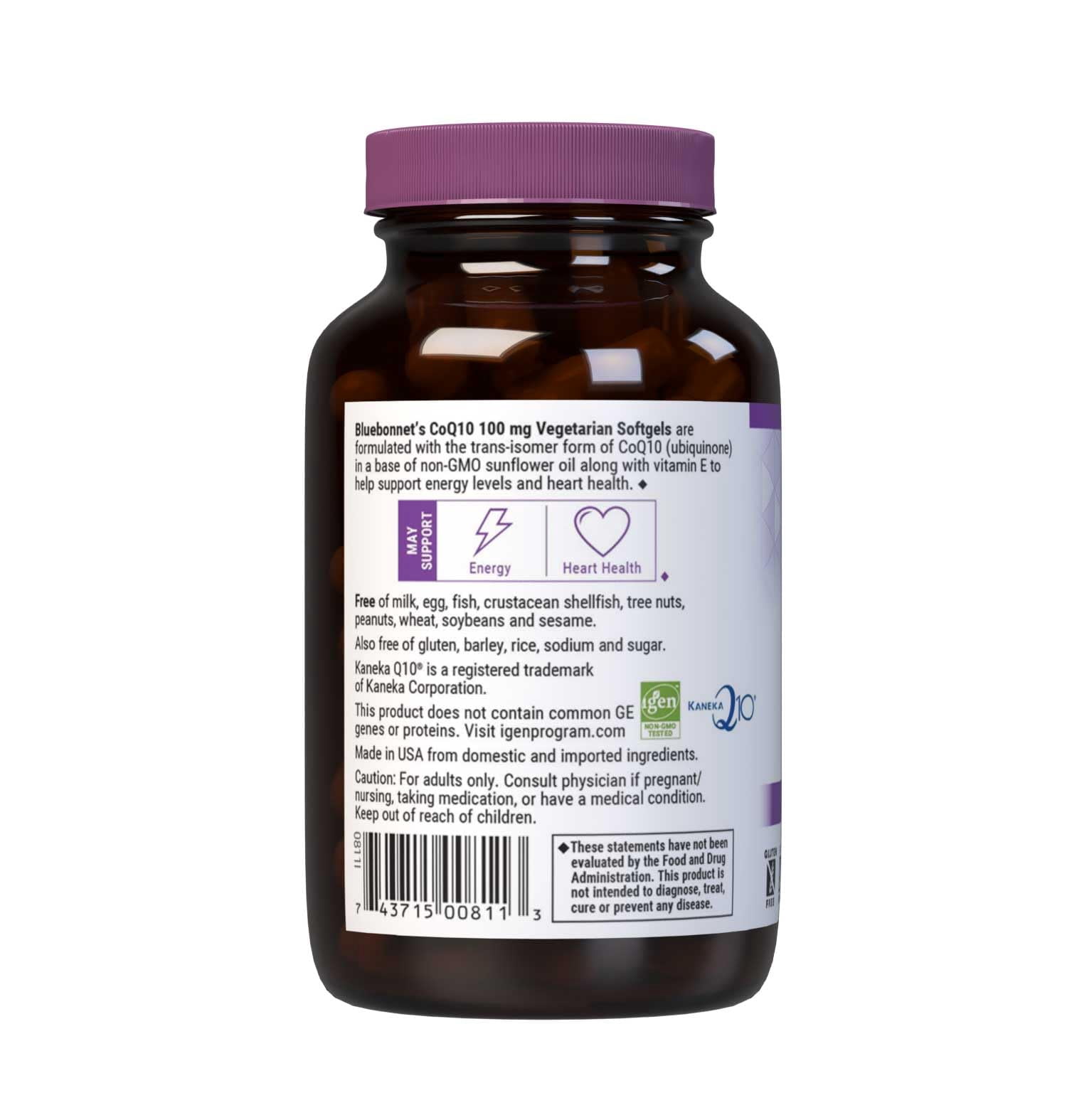 Bluebonnet CoQ10 100mg Energy Production & Heart Health* 120 Vegetarian Softgels, 120 Days