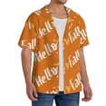 thumbnail image 2 of Goofa Hello Fall Printed Men's Casual Short-sleeved Shirt,Lightweight Breathable Button-down,Summer Casual men's top,Versatile Fashion shirt-3X-Large, 2 of 7