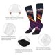 thumbnail image 3 of Fotbe Colorful Abstract Wave Motion Calcetas Divertidas Estampadas para Hombre y Mujer, Calcetas de Algodón hasta la Rodilla para Caminar, Correr, Enfermería y Embarazo, 3 of 6