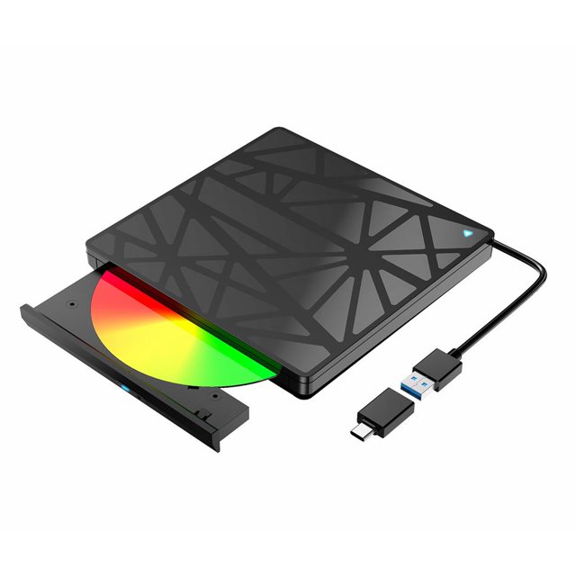 Grabadora De Dvd Usb 3.0 Tipo-C Unidad De Cd De Dvd Externa Regrabadora De Cd De Dvd Portátil Para Max Desktop Pc Laptop seitruly EL009166-00