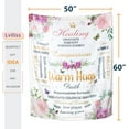 thumbnail image 6 of Inspirational Gifts for Women, Warm Hugs Healing Blanket, Get Well Gifts for Women After Surgery, Breast Cancer Gifts for Woman, Thinking of You Gifts for Women Soft Throw Blanket 60"x50", 6 of 6