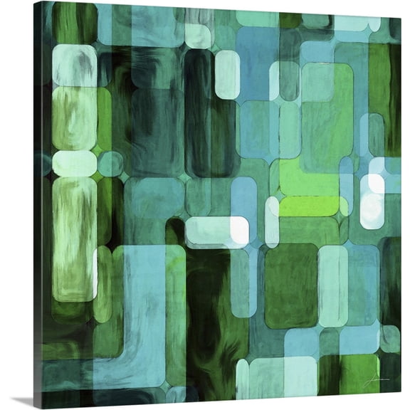 Great BIG Canvas | "Modular Tiles II" Canvas Wall Art - 16x16