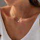 thumbnail image 3 of Collar Dodder Gold Pearl chapado en oro de 14 quilates para mujer, 3 of 7