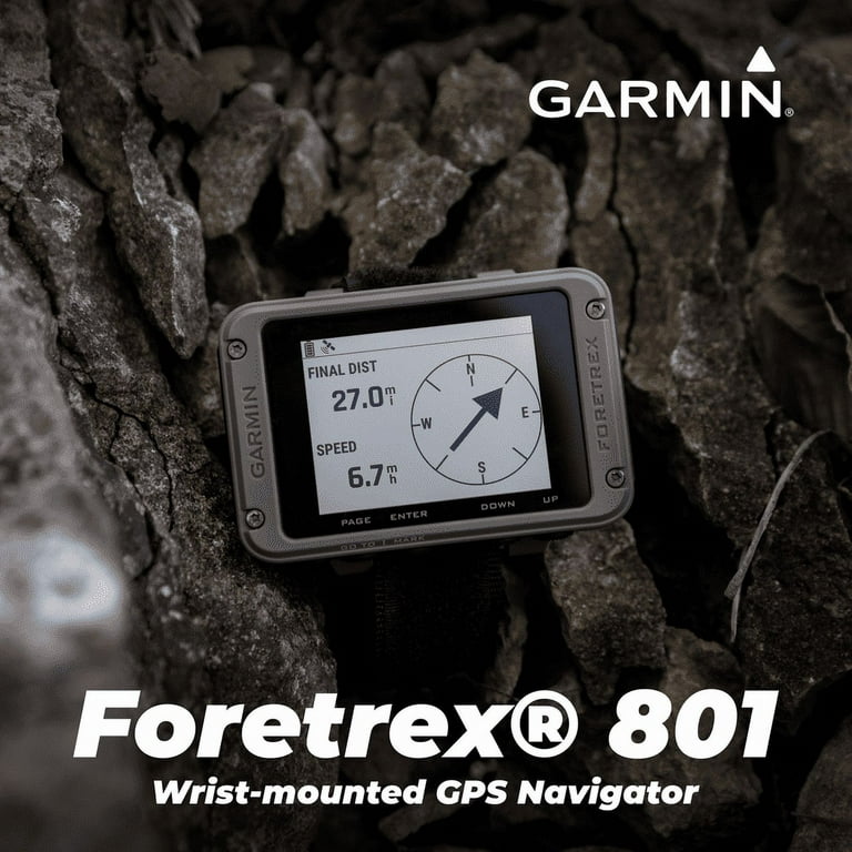 Garmin Foretrex 801 Wrist-Mounted GPS Navigator No Strap with AAA Batteries  and PowerBank | Navigation