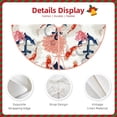 thumbnail image 4 of Daiia Koi Fish And Corals Drawing Merry Christmas Tree Skirt , Xmas Large Lace-up Tree Skirt, Santa Snowflakes Rustic Home Decorations New Year Party Farmhouse Decor-48", 4 of 7