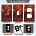 thumbnail image 5 of IAUYY Retardant PC Material Duplex Outlets Switch Plate Covers Easy DIY Installation with Screws Light Switch Cover Plate Deer on A Red Background, 5 of 9