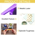 thumbnail image 3 of Uxcell Foil Transfer Sheets, Metallic Foil Paper Roll for Leather Hot Foil Stamping Machine DIY Craft Deep Purple, 3 of 6
