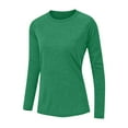 thumbnail image 6 of Wlynlyn Workout Tops for Women Crewneck Long Sleeve Shirts Loose Fitted Hiking Outdoor Tennis Running Athletic Tees, 6 of 6