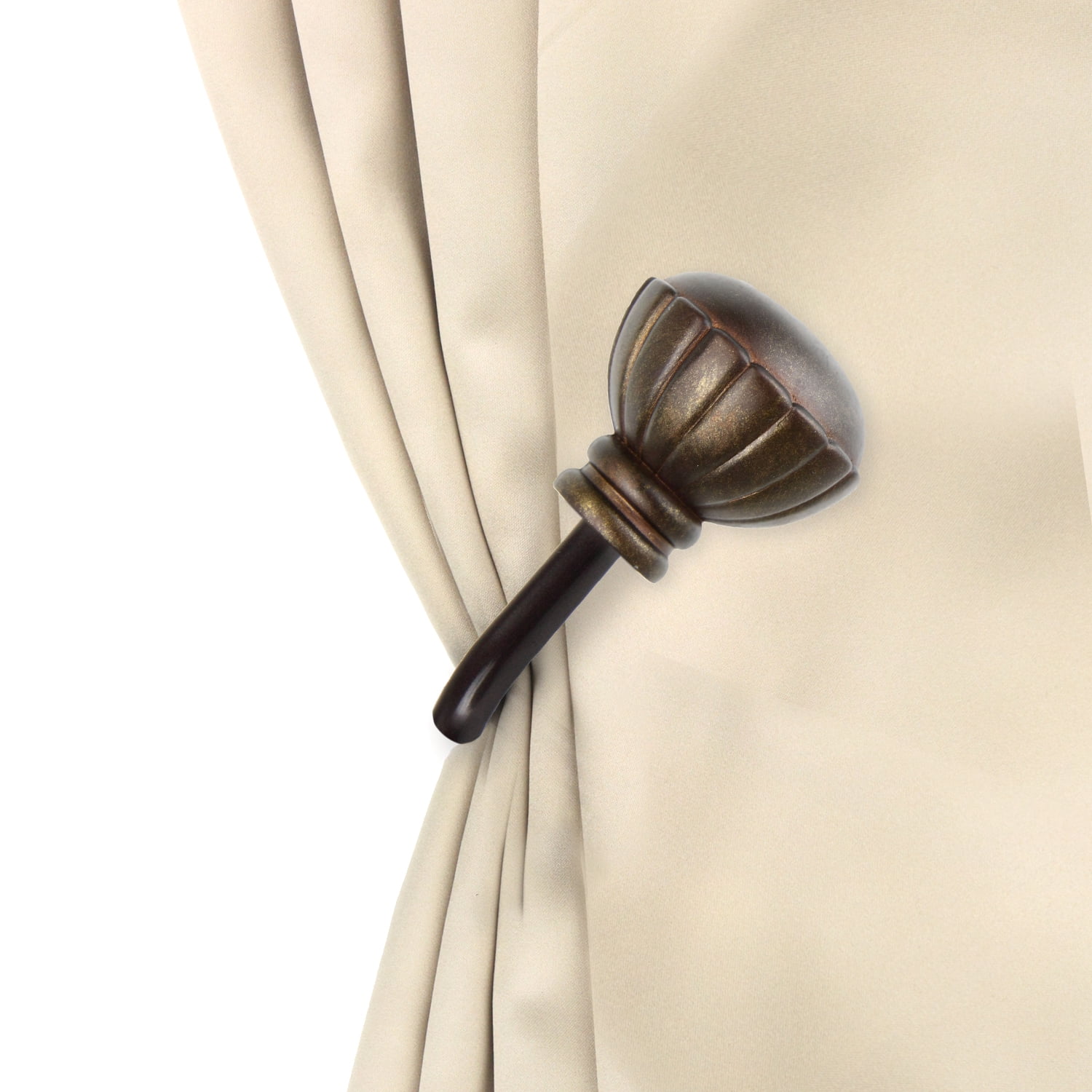 Bria Curtain Holdback Pair in Cocoa