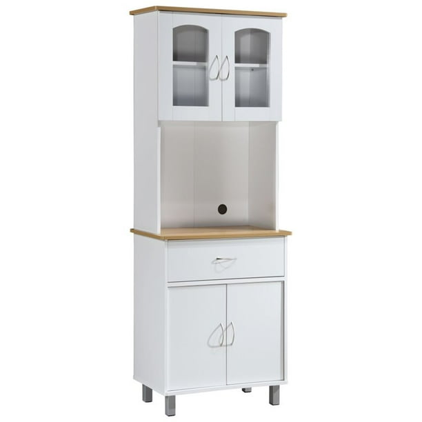 Pemberly Row Kitchen Cabinet In White Walmart Com Walmart Com