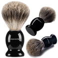 thumbnail image 1 of Brocha de afeitar Perfecto 100% Pure Badger Black Handle, 1 of 9