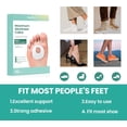thumbnail image 2 of Welnove Oval Shaped Felt Callus Cushion Pads, Protects from Rubbing on Shoes, Helps Reduce and Heel Pain, 42 Count, 2 of 7