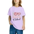 thumbnail image 4 of Xihbxyly Camiseta con Estampado Escolar, Bonita Camiseta de Cuello Redondo, Tela Suave y Transpirable, Ropa Informal, Conjunto de Verano para Niñas, Ropa Escolar Diaria, de 3 a 14 Años, Un Regalo de, 4 of 6