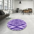 thumbnail image 4 of Ahgly Company Machine Washable Indoor Rectangle Transitional Mauve Purple Area Rugs, 2' x 5', 4 of 7
