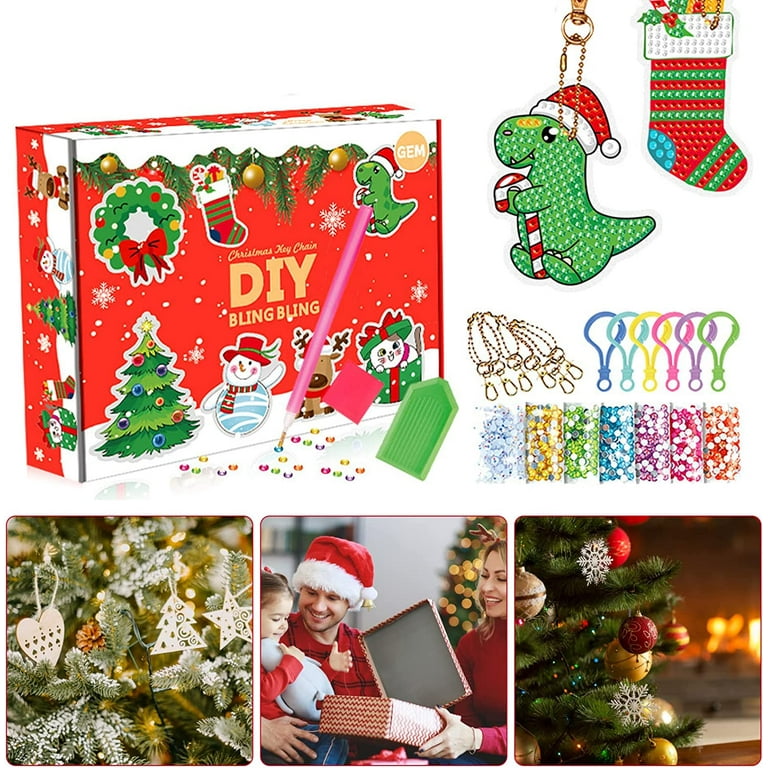 Advent Calendar,Diamond Painting Kits,Handmade Crafts Exquisite Christmas  Keychains Christmas Keyring Gifts Holiday Party Favors - Walmart.com