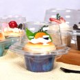 thumbnail image 3 of 100 Uds. Tazas para hornear envoltorios para cupcakes a prueba de grasa con contenedor para cupcakes de 50 Uds., 3 of 9