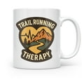 thumbnail image 2 of Trail Runner Mountain Design - Outdoor Enthusiast - 11 oz Ceramic Coffee Mug, 2 of 7