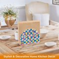 thumbnail image 6 of Yayeee Napkin Holder for Table Kitchen Paper Tissue Organization, Blue Checkered Daisy, 6 of 8